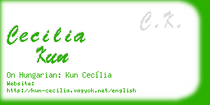 cecilia kun business card