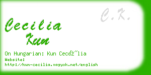 cecilia kun business card